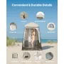 Camping brusetelt, 1 værelse, sammenfoldeligt privat telt