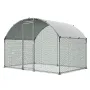 Metal Chicken Coop, 9.8x6.5x6.5ft Large Walk-in Chicken Runs with Cover, Doom Roof Hen House Enclosure with Security Lock, Outdo