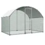 Metal Chicken Coop, 9.8x6.5x6.5ft Large Walk-in Chicken Runs with Cover, Doom Roof Hen House Enclosure with Security Lock, Outdo