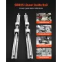 VEVOR Linear Rail Kit, SBR25, 2 stk 1200 mm (47,24 tommer) lineære bevægelsesstyreskinner og 4 stk lejer glideblokke, fuldt