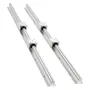 VEVOR Linear Rail Kit, SBR25, 2 stk 1200 mm (47,24 tommer) lineære bevægelsesstyreskinner og 4 stk lejer glideblokke, fuldt