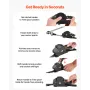 Retractable Ratchet Straps, 25.4 mm x 4.9 m, Tie Down Straps with S Hooks, 700 kg Break Strength, Carry Bag, Tie Down Ratcheting