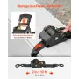 VEVOR Retractable Ratchet Straps, 50.8 mm x 3 m, Tie Down Straps with S Hooks, 1375 kg Break Strength, 2 Soft Loops, Tie Down Ra
