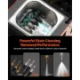 Fuel Injector Cleaner Tester, 9 Test Modes, 4-Cylinder 28kHz Ultrasonic Cleaning Machine, Automotive Injector Cleaner Machine wi