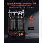 Fuel Injector Cleaner Tester, 9 Test Modes, 4-Cylinder 28kHz Ultrasonic Cleaning Machine, Automotive Injector Cleaner Machine wi