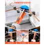 VEVOR Tubing Bender Kit, 6 mm to 22 mm, Compact Ratcheting Tube Pipe Bender, Ratchet Hand Bending Tool, with 7 Color Aluminium A