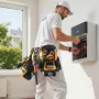 Tool Belt, Magnetic Tool Pouch for Men, 28 Pockets Heavy Duty Adjustable Utility Belt Detachable Bag for Electrician, Carpenter,