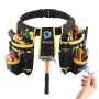Tool Belt, Magnetic Tool Pouch for Men, 28 Pockets Heavy Duty Adjustable Utility Belt Detachable Bag for Electrician, Carpenter,