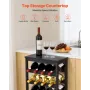 24 flaske aftagelig vinreol, 6-lags vinflaskeholder, massivt
