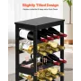 VEVOR 24 Bottle Detachable Wine Rack, 6-Tier Wine Bottle Holder,Solid Bamboo Wood Freestanding Floor Display Wine Storage Shelve