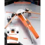 Tubing Bender Kit, 6 mm til 22 mm, Compact Ratcheting Tube Pipe