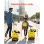 VEVOR børnebagagesæt, 5 stykker, 45,7 cm Hardside rullende hjul Kuffert med rygsæk og U-formet pude, Bee Kids bærebag
