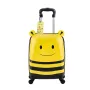 Kids Luggage Set, 5 Piece, 45.7 cm Hardside Rolling Wheels Suitcase with Backpack & U-shape Pillow, Bee Kids Carry on Luggage Se