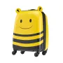 VEVOR børnebagagesæt, 5 stykker, 45,7 cm Hardside rullende hjul Kuffert med rygsæk og U-formet pude, Bee Kids bærebag