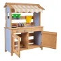 Mud Kitchen, Outdoor Mud Kitchen for Kids, Wood Outdoor Play Kitchens with Spoons, Sink, Tank, Sunshade Canopy, Shovels, Cookwar