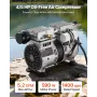 VEVOR Pond Aerator, 5.2CFM 4/5HP Air Compressor, Lake Aerator for Ponds up to 3 Acres, Overheat Protection & Anti-Backflow Valve