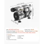 Pond Aerator, 5.2CFM 4/5HP Air Compressor, Lake Aerator for Ponds up to 3 Acres, Overheat Protection & Anti-Backflow Valve, 590W