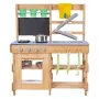 Mud Kitchen, Outdoor Mud Kitchen for Kids, Wood Outdoor Play Kitchens with Stoves, Hooks, Sinks, Planting Shovels, Spatulas, Han