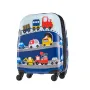 Kids Luggage Set, 5 Piece, 45.7 cm Hardside Rolling Wheels Suitcase with Backpack & U-shape Pillow, Truck Kids Carry on Luggage 