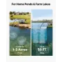 Pond Aerators, 5.2CFM Aeration System for Lakes up to 3 Acres, 4/5 HP Air Compressor, 2 Diffusers & Two 30.5 m Weighted Tubing, 