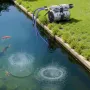 VEVOR Pond Aerators, 5.2CFM Aeration System for Lakes up to 3 Acres, 4/5 HP Air Compressor, 2 Diffusers & Two 30.5 m Weighted Tu