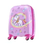 VEVOR Kids Luggage Set, 5 Piece, 45.7 cm Hardside Rolling Wheels Suitcase with Backpack & U-shape Pillow, Unicorn Kids Carry on 