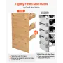 72 Flaske stabelbar modulær vinreol, 8-lags, fritstående
