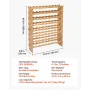 VEVOR 72 Bottle Stackable Modular Wine Rack, 8-Tier, Floor Freestanding Wine Storage Rack, Sturdy Wines Holder Display Shelf, Wo