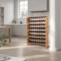 72 Flaske stabelbar modulær vinreol, 8-lags, fritstående