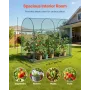 VEVOR Crop Cage, 1.8 x 0.91 x 1.5 m Plant Protection Tent with Zippered Door, Wind-Resistant Tall Crop Cage, Easy to Install, Ou