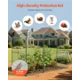 Crop Cage, 2.9 x 1.94 x 1.94 m Plant Protection Tent with Zippered Door, Wind-Resistant Tall Crop Cage, Easy to Install, Outdoor