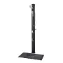 40L Solar Heated Shower, 205cm Showerhead Height Outdoor Shower, with Floor Kit & Handheld & Foot Faucet, Hot & Cold Water Adjus
