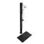 40L Solar Heated Shower, 205cm Showerhead Height Outdoor Shower, with Floor Kit & Handheld & Foot Faucet, Hot & Cold Water Adjus