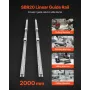VEVOR lineært skinnesæt, SBR20, 2 stk. 2000 mm (78,74 tommer) lineære bevægelsesstyreskinner og 4 stk. bærende glideblokke,