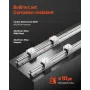 VEVOR Linear Rail Kit, SBR20, 2Pcs 2000 mm (78.74 inch) Linear Motion Guide Rails and 4Pcs Bearing Slide Blocks, Fully Supported