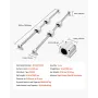 VEVOR Linear Rail Kit, SFC25, 2stk 1000 mm (39,4 tommer) lineære bevægelsesstyreskinner og 4 stk lejerglideblokke, til DIY