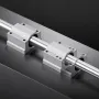 VEVOR Linear Rail Kit, SFC25, 2stk 1000 mm (39,4 tommer) lineære bevægelsesstyreskinner og 4 stk lejerglideblokke, til DIY