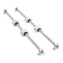 VEVOR Linear Rail Kit, SFC25, 2Pcs 1000 mm (39.4 inch) Linear Motion Guide Rails and 4Pcs Bearing Slide Blocks, for DIY Engravin