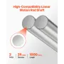 VEVOR 2 STK Linear Motion Rod, 25 mm x 1000 mm (0,98 x 39,4 in), SFC25 Carbon Steel Linear Rod Shaft, Anti Rust og High Precisio