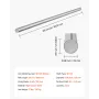 2PCS Linear Motion Rod, 25 mm x 1000 mm (0.98 x 39.4 in), SFC25 Carbon Steel Linear Rod Shaft, Anti Rust and High Precision, Hig