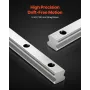 VEVOR Linear Rail Guide Kit, HGR20, 2PCS 600 mm (23.62 inch) Linear Rails and 1PCS Ball Screw, 4PCS Slide Blocks, with BF12/BK12