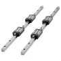 Linear Rail Guide Kit, HGR20, 2PCS 600 mm (23.62 inch) Linear Rails and 1PCS Ball Screw, 4PCS Slide Blocks, with BF12/BK12 End S