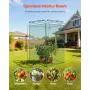 VEVOR Crop Cage, 1.2 x 1.2 x 1.8 m Plant Protection Tent with Zippered Door, Wind-Resistant Tall Crop Cage, Easy to Install, Out