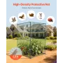 VEVOR Crop Cage, 1.2 x 1.2 x 1.8 m Plant Protection Tent with Zippered Door, Wind-Resistant Tall Crop Cage, Easy to Install, Out