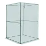 VEVOR afgrødebur, 1,2 x 1,2 x 1,8 m plantebeskyttelsestelt med lynlåsdør, vindafvisende højt afgrødebur, let at installere, ude