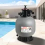 VEVOR Sand Filter, 508 mm, 189.3 LPM Above Inground Swimming Pool Sand Filter System, with 7-Way Multi-Port Valve, Backwash, Rin