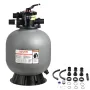 VEVOR Sand Filter, 508 mm, 189.3 LPM Above Inground Swimming Pool Sand Filter System, with 7-Way Multi-Port Valve, Backwash, Rin
