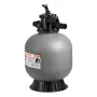 Sand Filter, 508 mm, 189.3 LPM Above Inground Swimming Pool Sand Filter System, with 7-Way Multi-Port Valve, Backwash, Rinse, Re
