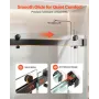 VEVOR Frameless Shower Door, 1219 mm W x 1930mm H, Shower Sliding Glass Door with 10 mm Thick Clear Tempered Glass, Noiseless Sh