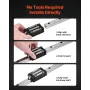 Linear Rail Guide Kit, HGR20, 2Pcs 1000 mm (39.4 inch) Linear Motion Rails and 4Pcs Bearing Slide Blocks, Anti Rust and High Pre